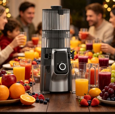 Duurzame ABS Body Slow Juicer HJ102C, Anti-Oxidation Fruit Veg Extractor voor dagelijkse gezonde dranken